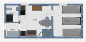 EMAS 6 Wohnung mit 3 Einzelbetten, Küche